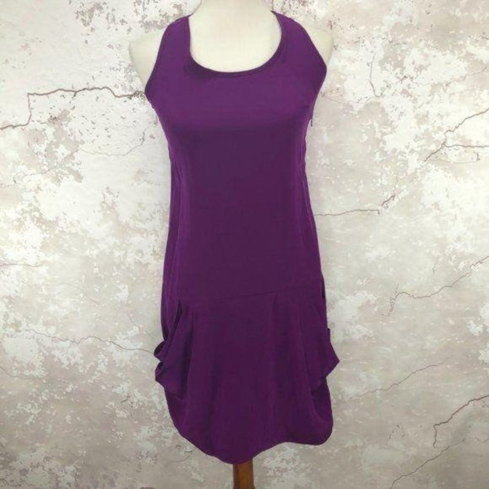 Loeffler Randall Silk Purple Racerback Dress 4